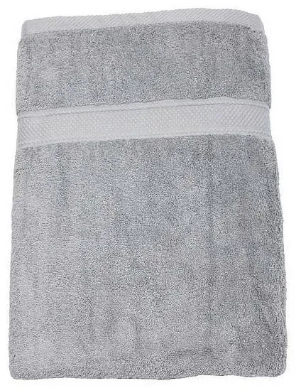 Drap de bain gris souris 100x150cm