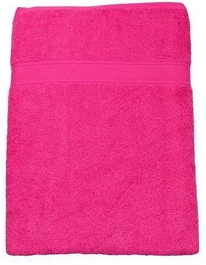 Drap de bain fuschia 100x150cm