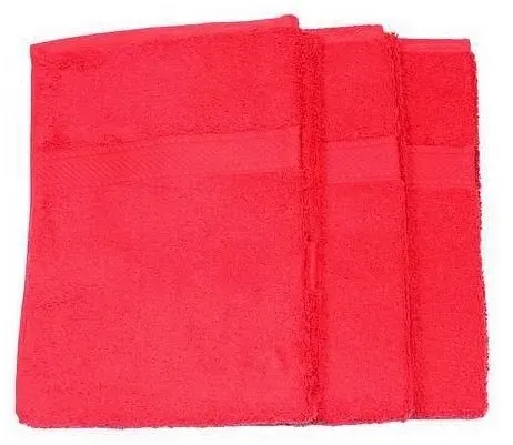 Serviette de toilette 50x100cm rouge
