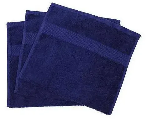Serviette invité 30x50cm bleu marine