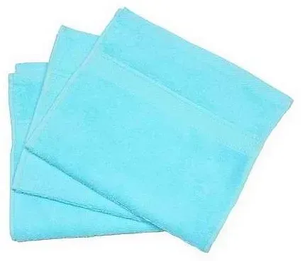 Serviette invité 30x50cm bleu turquoise