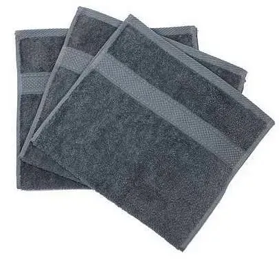 Serviette invité 30x50cm gris pétrole
