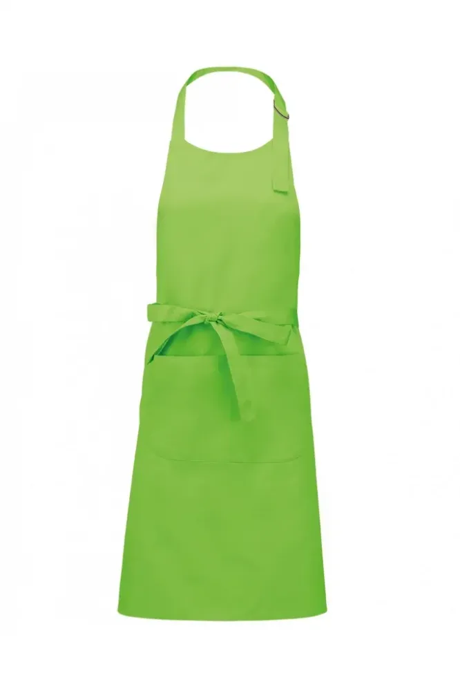 Tablier en polycoton avec poche vert clair