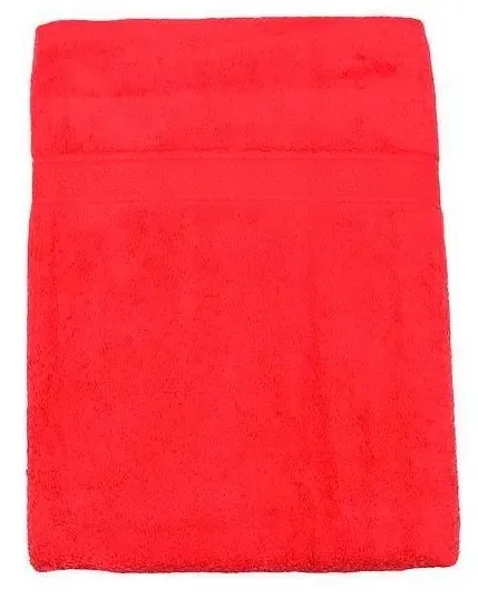 Drap de bain rouge 100x150cm