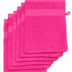 Gant de toilette fuschia 16 x 21 cm 500g